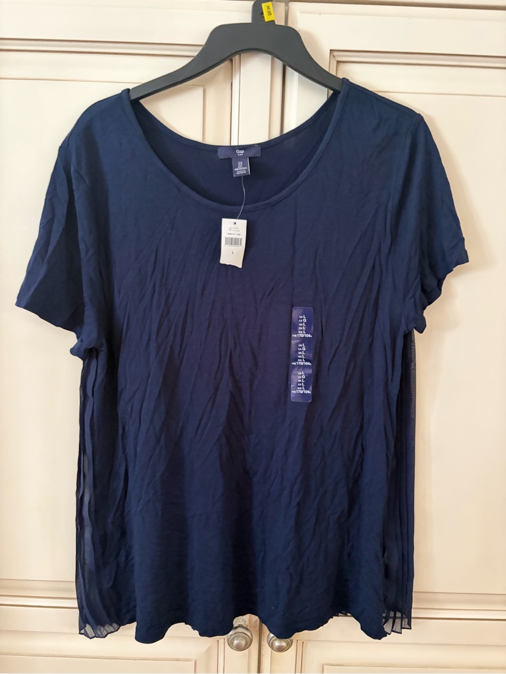 GAP Navy Short Sleeve Scoop Neck Tee